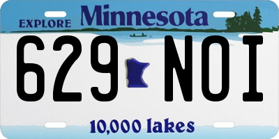 MN license plate 629NOI