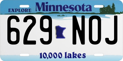 MN license plate 629NOJ