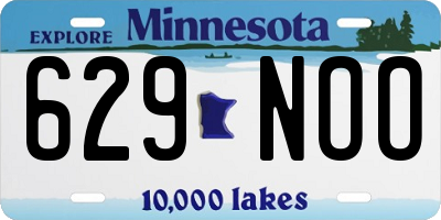 MN license plate 629NOO