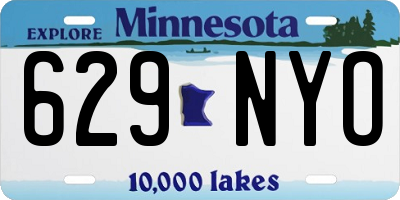 MN license plate 629NYO