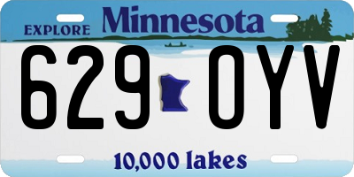 MN license plate 629OYV