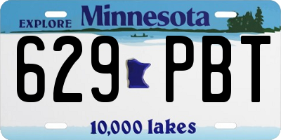 MN license plate 629PBT