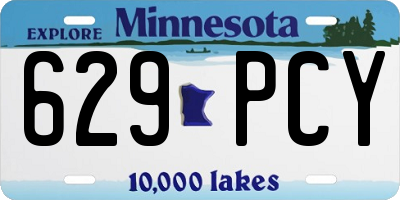 MN license plate 629PCY