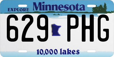 MN license plate 629PHG