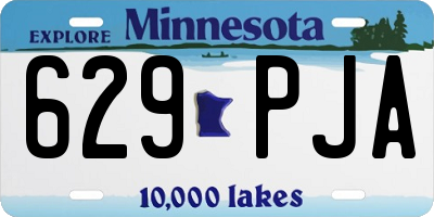 MN license plate 629PJA