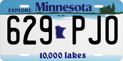 MN license plate 629PJO