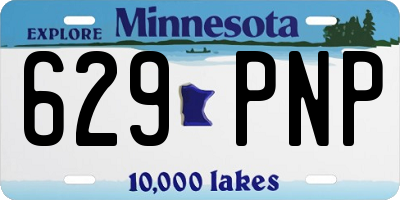 MN license plate 629PNP