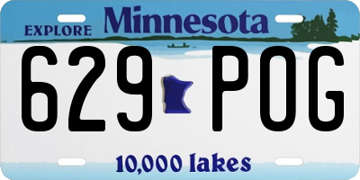 MN license plate 629POG