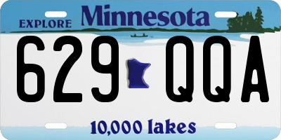 MN license plate 629QQA