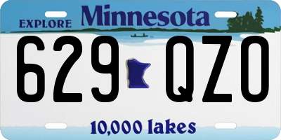 MN license plate 629QZO