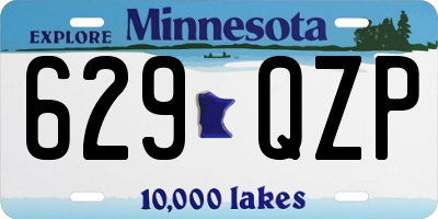 MN license plate 629QZP