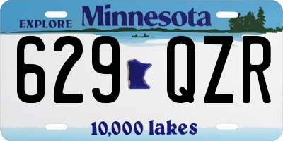 MN license plate 629QZR