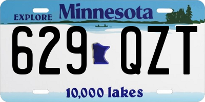 MN license plate 629QZT