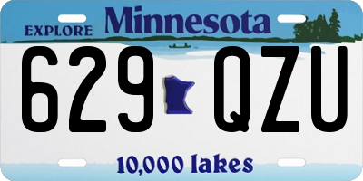 MN license plate 629QZU