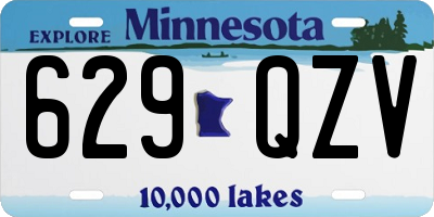 MN license plate 629QZV