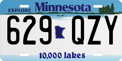 MN license plate 629QZY