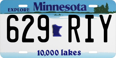 MN license plate 629RIY