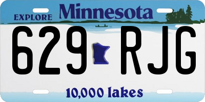 MN license plate 629RJG