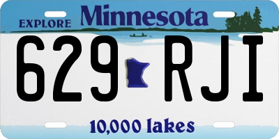 MN license plate 629RJI
