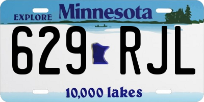 MN license plate 629RJL