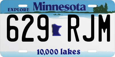 MN license plate 629RJM