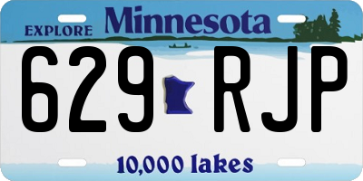 MN license plate 629RJP