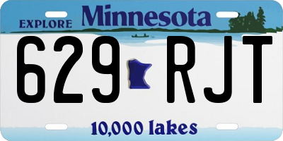 MN license plate 629RJT