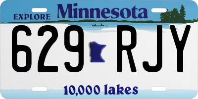 MN license plate 629RJY