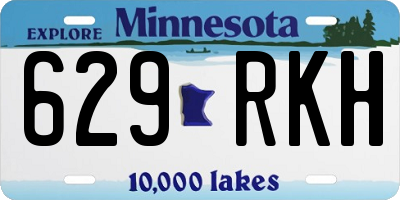 MN license plate 629RKH