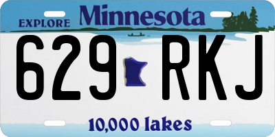 MN license plate 629RKJ