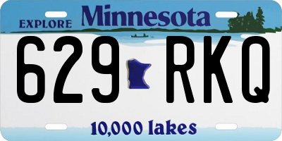 MN license plate 629RKQ
