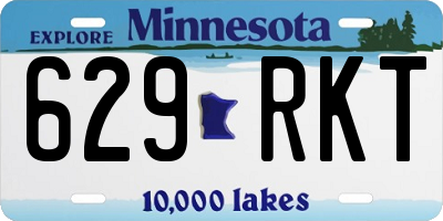 MN license plate 629RKT