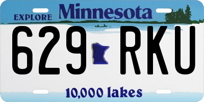 MN license plate 629RKU