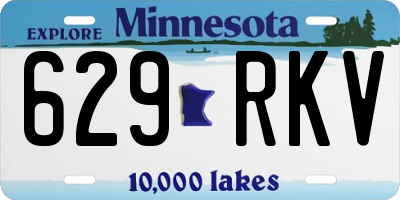 MN license plate 629RKV
