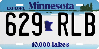 MN license plate 629RLB
