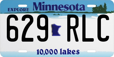 MN license plate 629RLC
