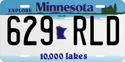 MN license plate 629RLD