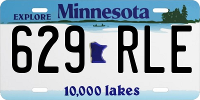 MN license plate 629RLE