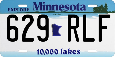 MN license plate 629RLF