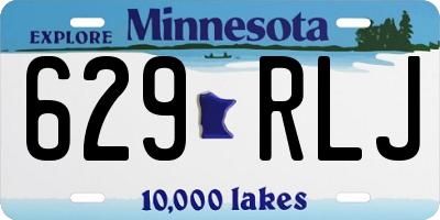 MN license plate 629RLJ
