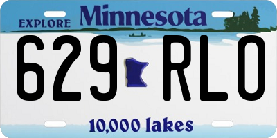 MN license plate 629RLO