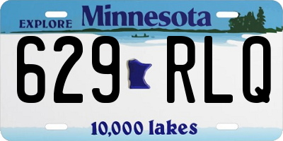 MN license plate 629RLQ