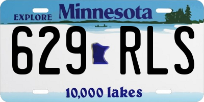 MN license plate 629RLS