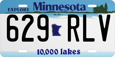 MN license plate 629RLV