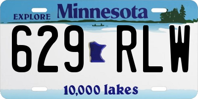 MN license plate 629RLW