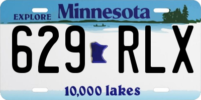 MN license plate 629RLX