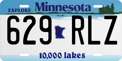 MN license plate 629RLZ