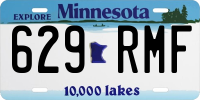 MN license plate 629RMF