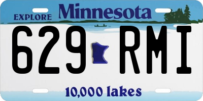 MN license plate 629RMI