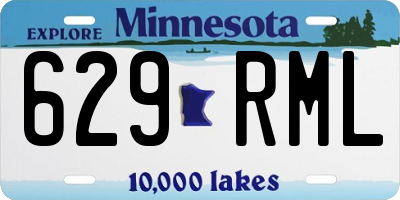 MN license plate 629RML